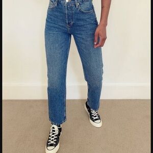 Topshop, “editor” straight leg jeans
